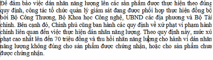 xuất phát dán nhãn năng lượng