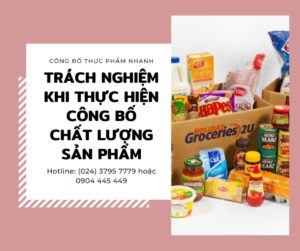 công bố chất lượng sản phẩm