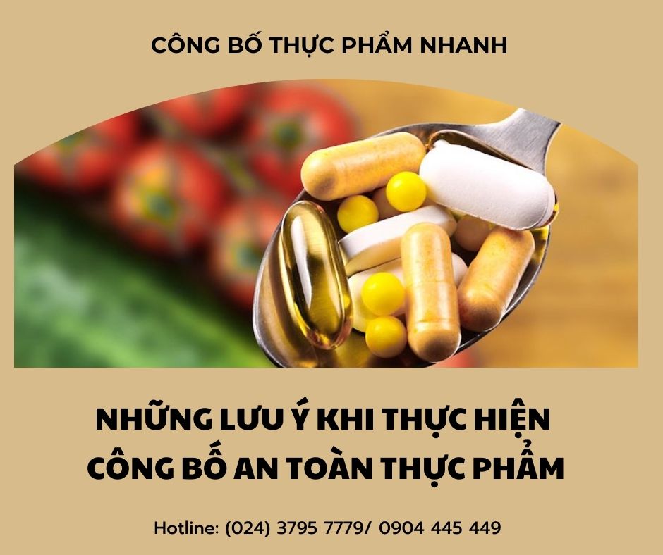 công bố an toàn thực phẩm