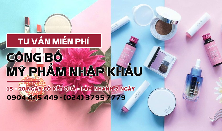 công bố mỹ phẩm nhập khẩu tại việt nam